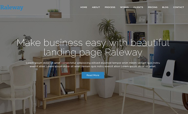 Raleway Bootstrap Agency Wordpress Theme Csslight