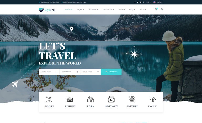 Ciyatrip Tour Travel Hotel Booking HTML Template