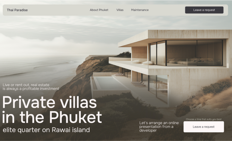 Private villas in the Phuket