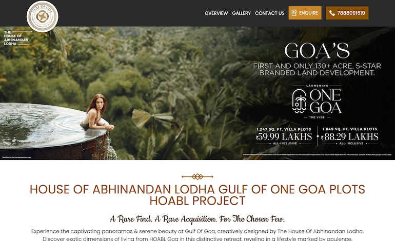 House Of Abhinandan Lodha Gulf Of One Goa 