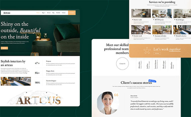 Artcus Architecture and Interior Design HTML Template