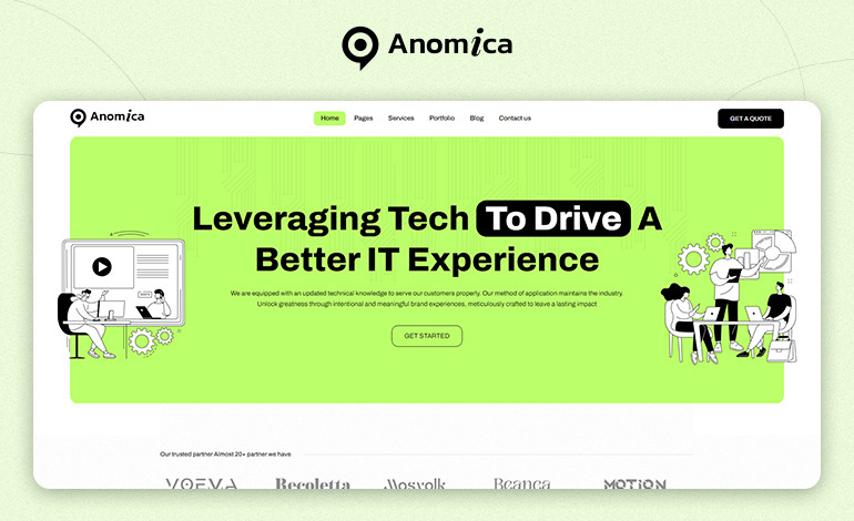 Anomica IT Solutions and Services WordPress Theme