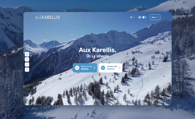 Les Karellis site WordPress