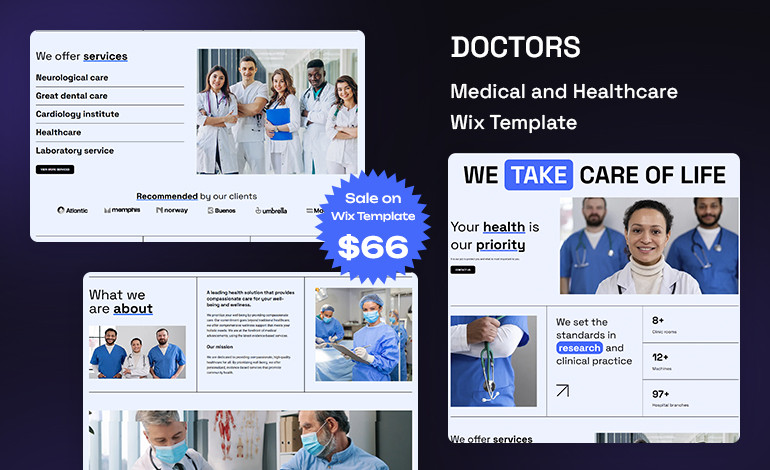 Doctors Wix Template