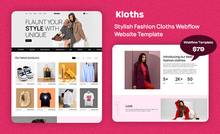 Kloths Webflow Template