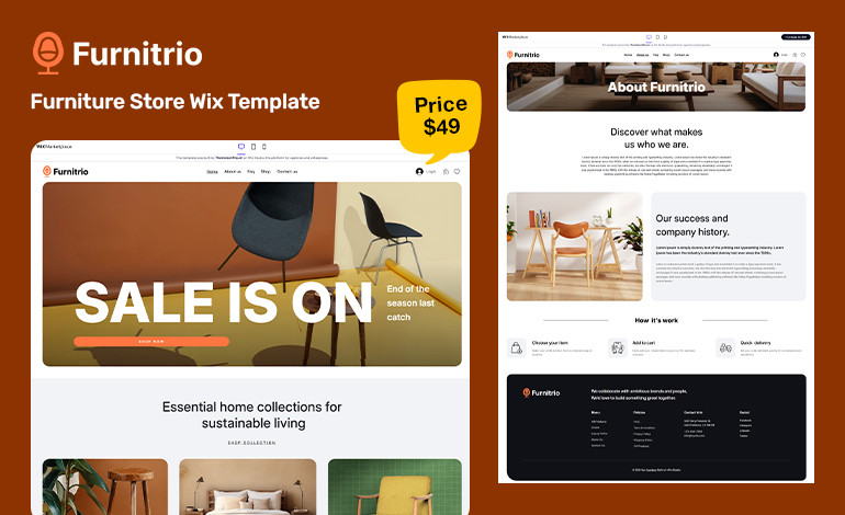 Furnitrio Wix Template