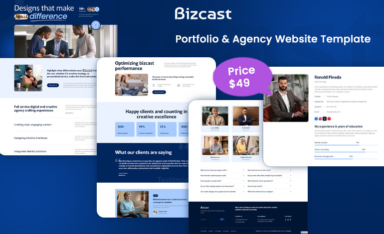 Bizcast Webflow Template